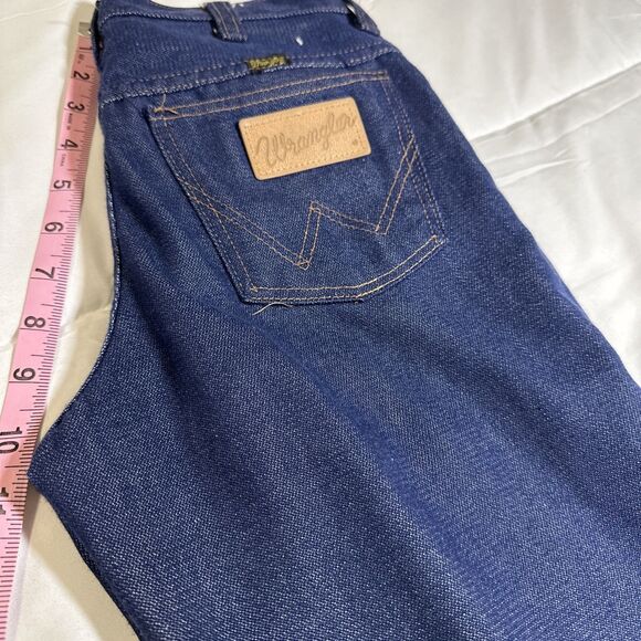 vintage wrangler boot flare jeans student size 27x34 deadstock 70s USA made - Picture 10 of 12